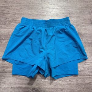 Mountain Hardwear Bright Blue Two-in-One Athletic Shorts